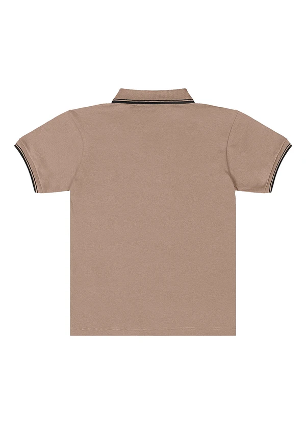 Quimby - Polo Piquet com Elastano Marrom 2