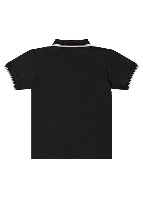 Quimby - Polo Piquet com Elastano Preto 4