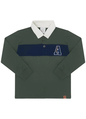 Pulla Bulla - Polo Piquet com Elastano Verde - PULLA BULLA