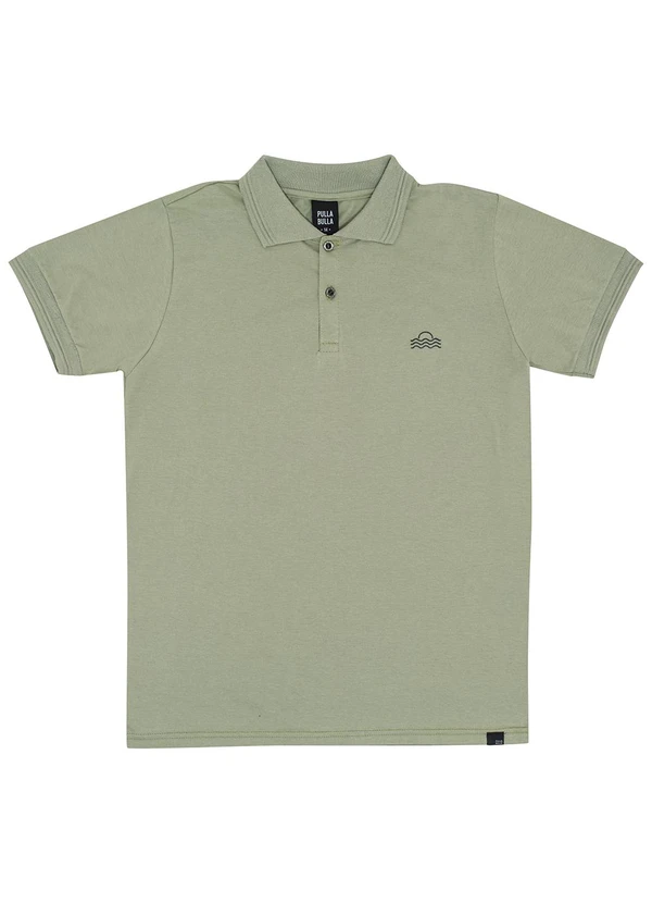 Pulla Bulla - Polo Piquet com Elastano Verde