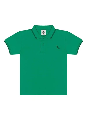 Quimby - Polo Piquet com Elastano Verde - QUIMBY