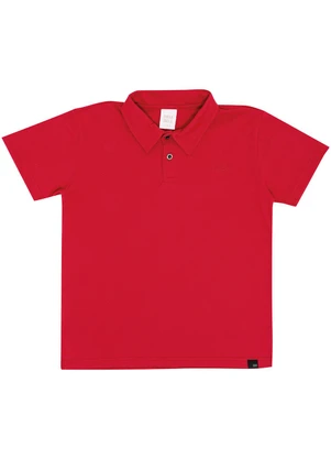 Pulla Bulla - Polo Piquet com Elastano Vermelho - PULLA BULLA