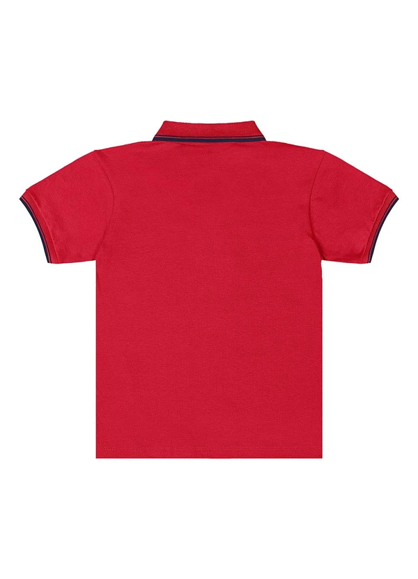 Quimby - Polo Piquet com Elastano Vermelho 2
