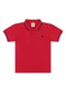 Quimby - Polo Piquet com Elastano Azul - variação: Vermelho