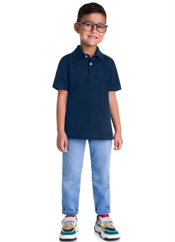 Brandili - Polo Primeiros Passos Básico Azul 2