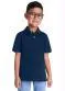 Brandili - Polo Primeiros Passos Básico Branco - variação: Azul