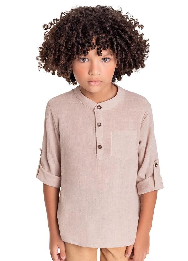 Quimby - Bata Infantil em Algodão para Menino Bege