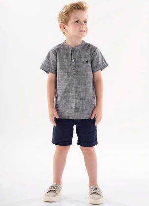 Up Baby - Bata Infantil para Menino Preto - UP BABY