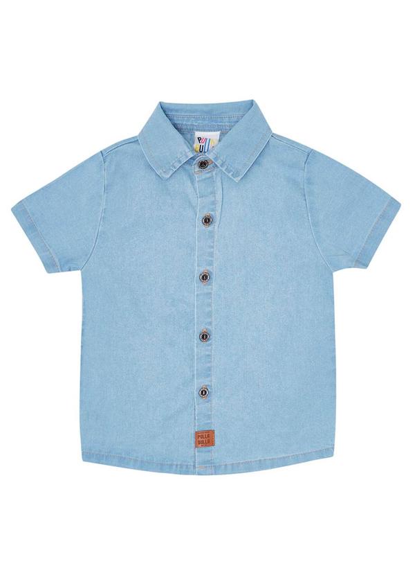 Pulla Bulla - Blusa Jeans Menino Azul