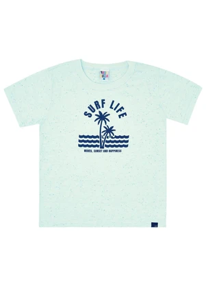 Pulla Bulla - Blusa Piquet Menino Azul - PULLA BULLA