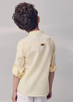 Youccie - Camisa a com Martingale Amarelo - YOUCCIE