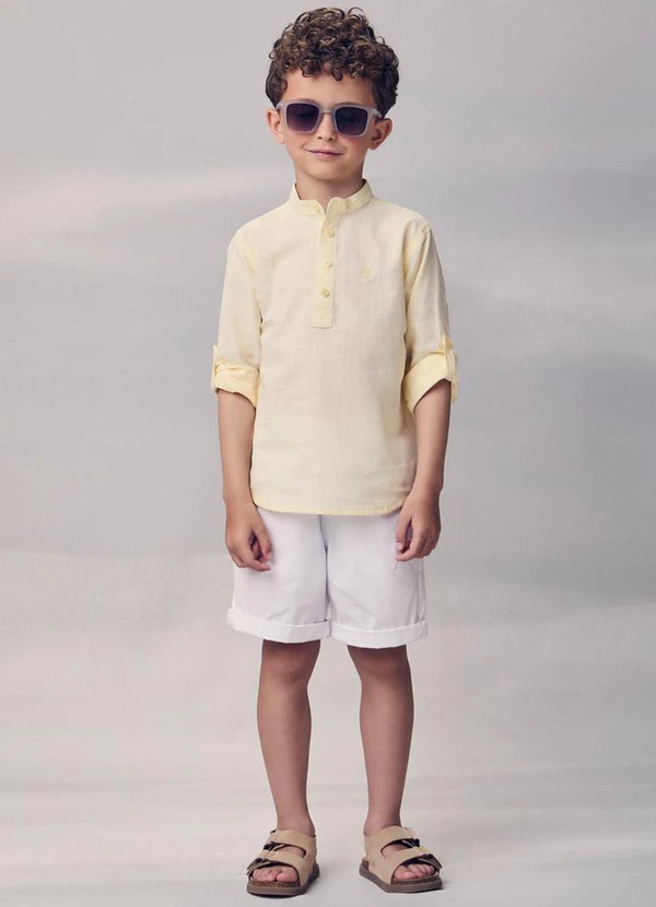 Youccie - Camisa a com Martingale Amarelo 3