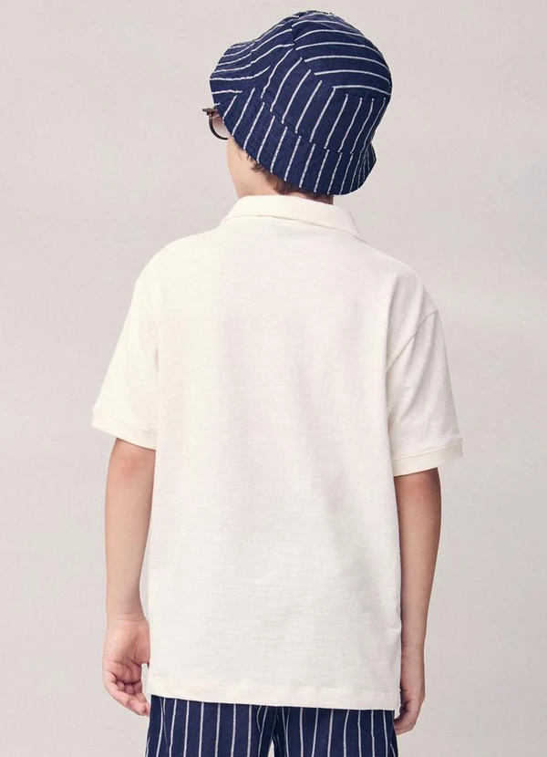 Youccie - Camisa Casual com Bordado Youccie Branco 2