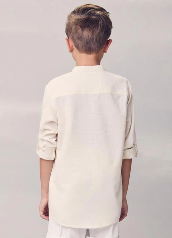 Youccie - Camisa com Martingale Bege 2