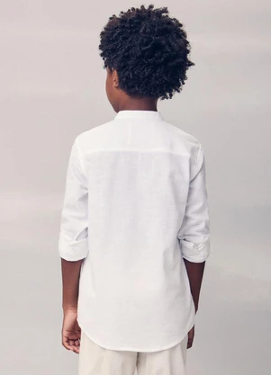 Youccie - Camisa com Martingale Branco - YOUCCIE