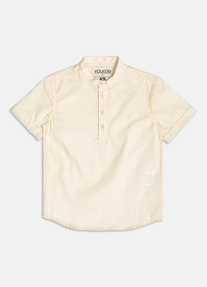 Youccie - Camisa Gola Padre Amarelo - YOUCCIE