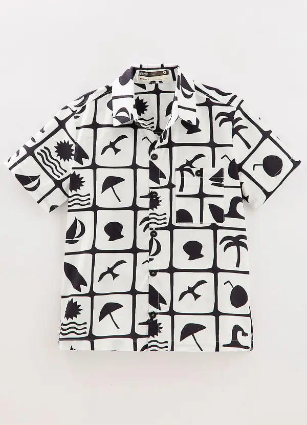 Bento - Camisa Ladrilho Estampado