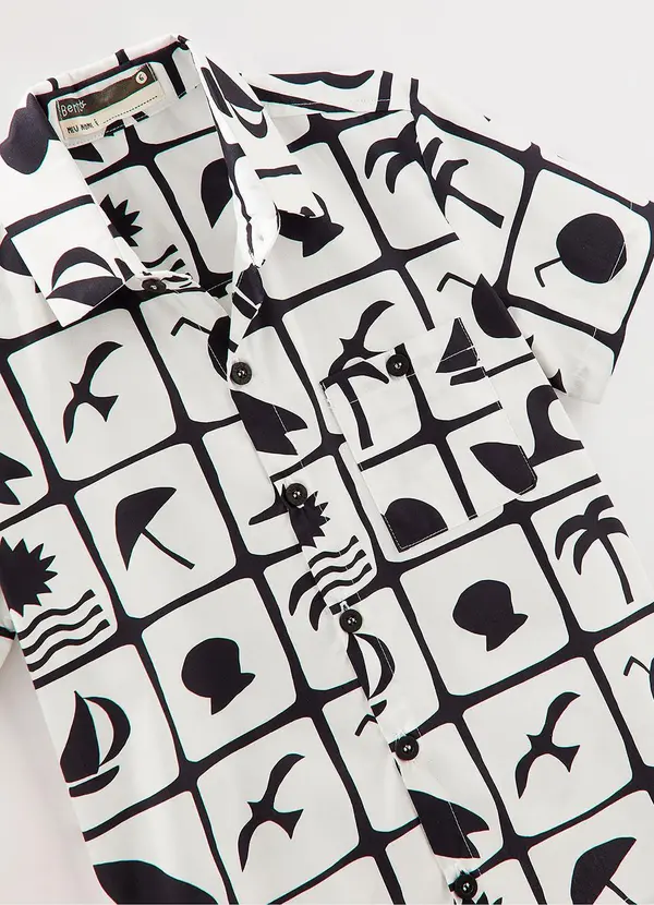 Bento - Camisa Ladrilho Estampado 2