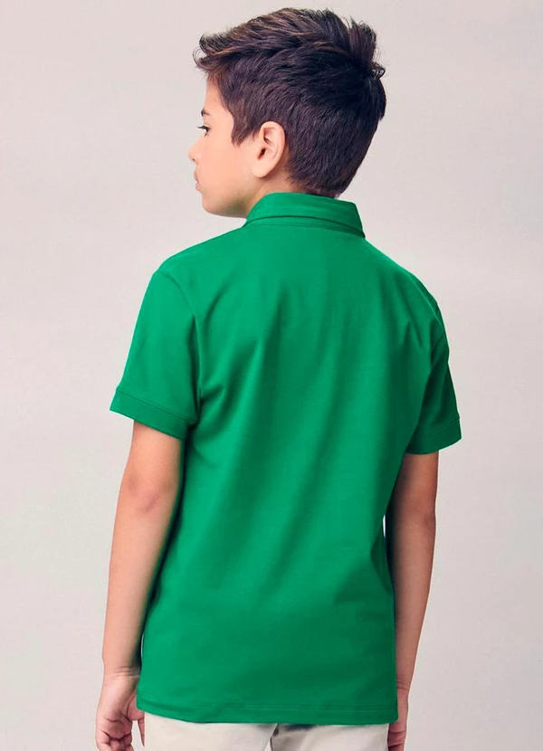 Youccie - Camisa Polo com Patch Verde 2