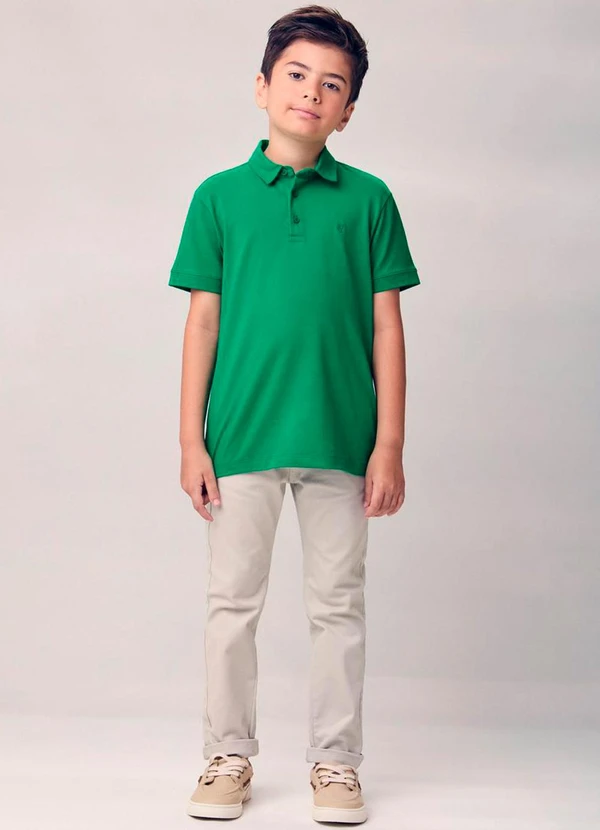 Youccie - Camisa Polo com Patch Verde 3