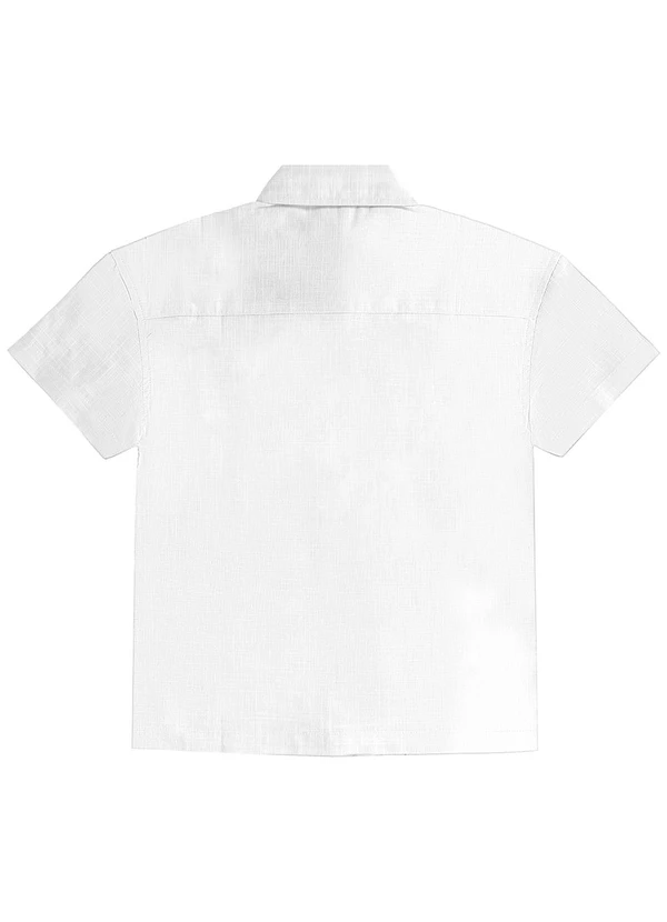 Malwee Kids - Camisa Tradicional Texturizada Branco 3