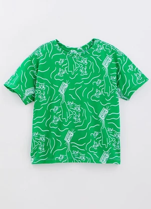 Bento - Camiseta 100% Algodão Boom Boto Verde - BENTO