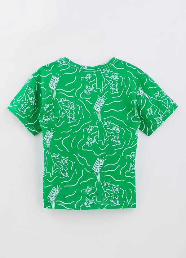 Bento - Camiseta 100% Algodão Boom Boto Verde 3