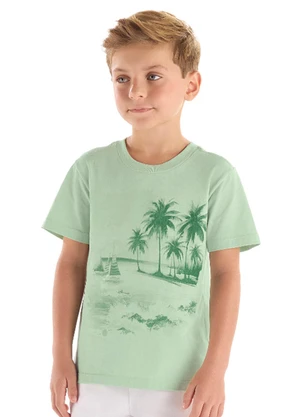 Quimby - Camiseta Algodão Estampa Frontal Verde - QUIMBY