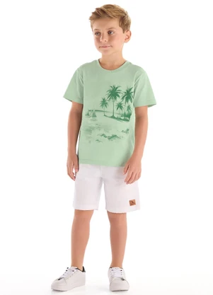 Quimby - Camiseta Algodão Estampa Frontal Verde - QUIMBY