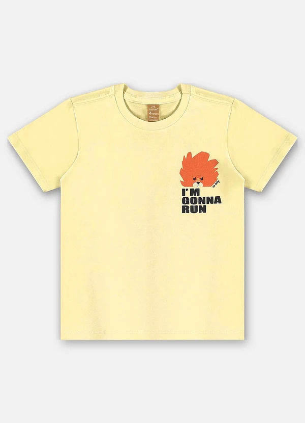 Up Baby - Camiseta Algodão Infantil Amarelo 3