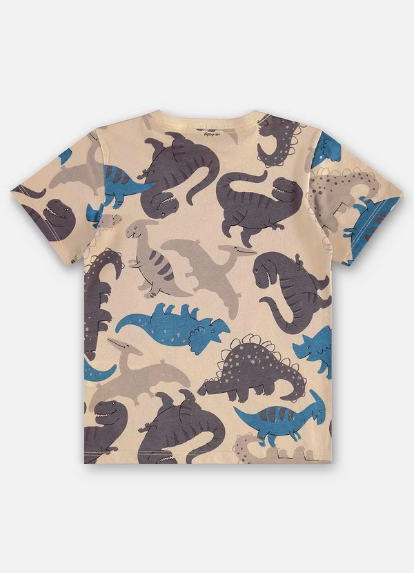 Up Baby - Camiseta Algodão Infantil Bege 4