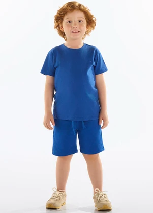 Up Baby - Camiseta Algodão Infantil Masculina Azul - UP BABY