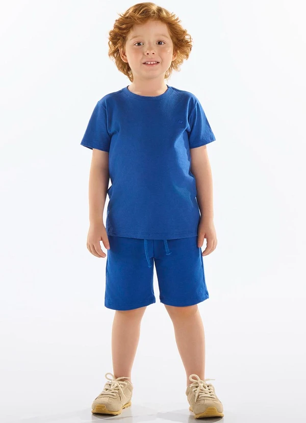 Up Baby - Camiseta Algodão Infantil Masculina Azul 2