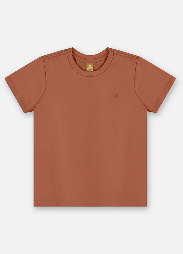 Up Baby - Camiseta Algodão Infantil Masculina Marrom