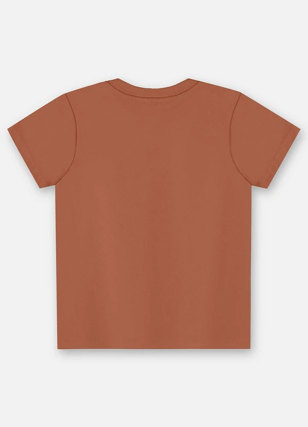 Up Baby - Camiseta Algodão Infantil Masculina Marrom 2