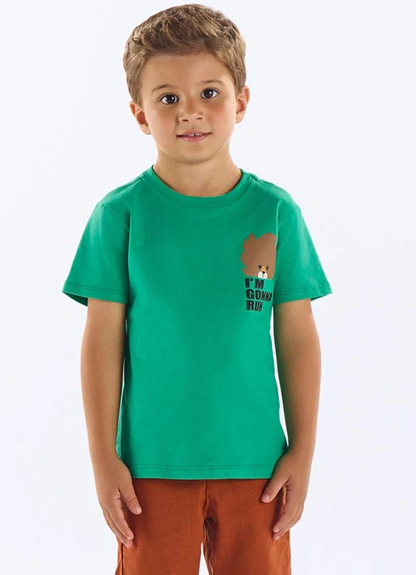 Up Baby - Camiseta Algodão Infantil Verde