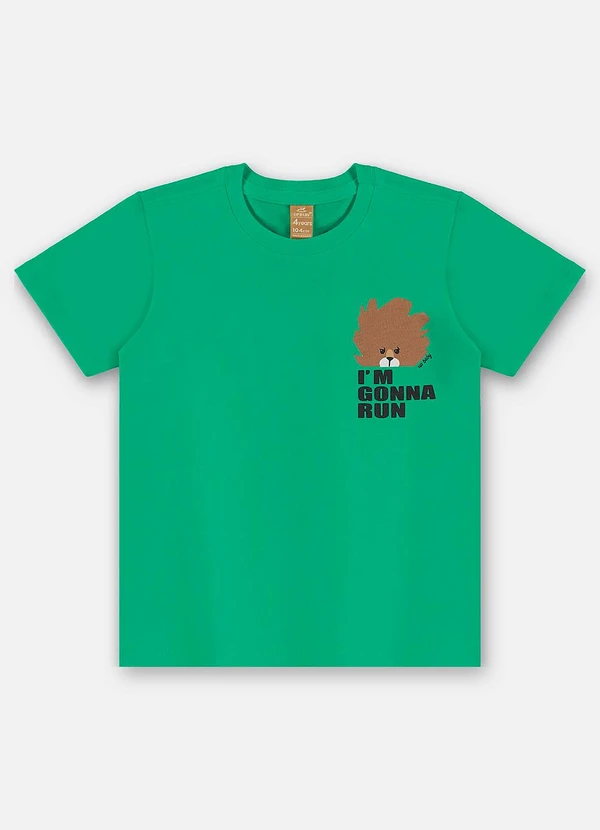 Up Baby - Camiseta Algodão Infantil Verde 5