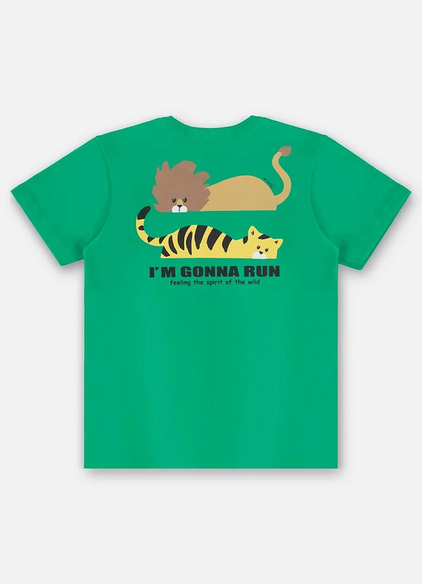 Up Baby - Camiseta Algodão Infantil Verde 6