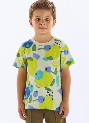 Up Baby - Camiseta Algodão Infantil Verde - UP BABY