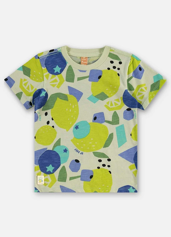 Up Baby - Camiseta Algodão Infantil Verde 3