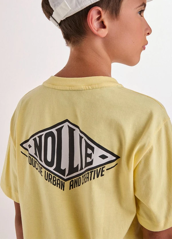Youccie - Camiseta Amarela Estampa Nollie Amarelo 5