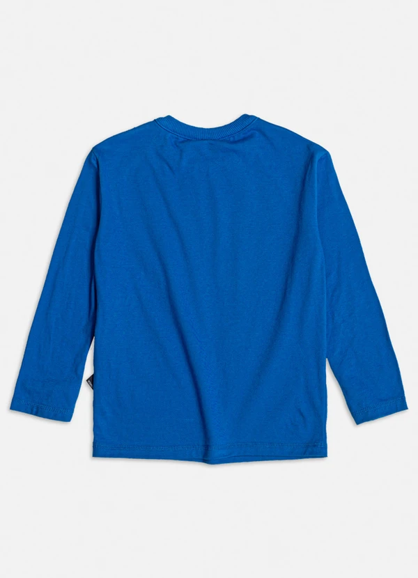 Youccie - Camiseta Azul com Estampa Lettering Azul 7