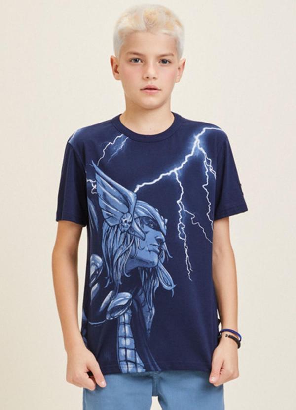 Youccie - Camiseta Azul do Thor Azul