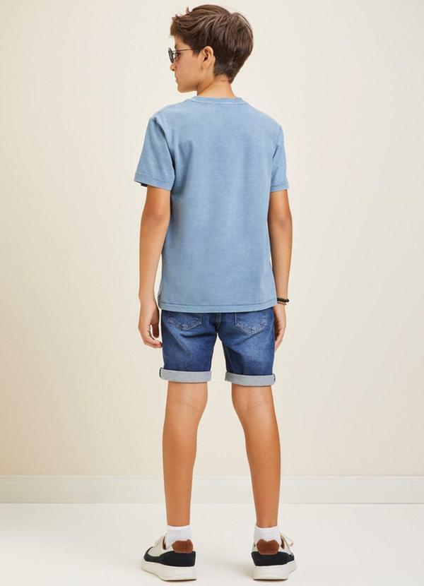 Youccie - Camiseta Azul Estampada Azul 4