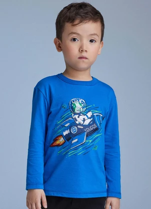 Youccie - Camiseta Azul Foguete Azul - YOUCCIE