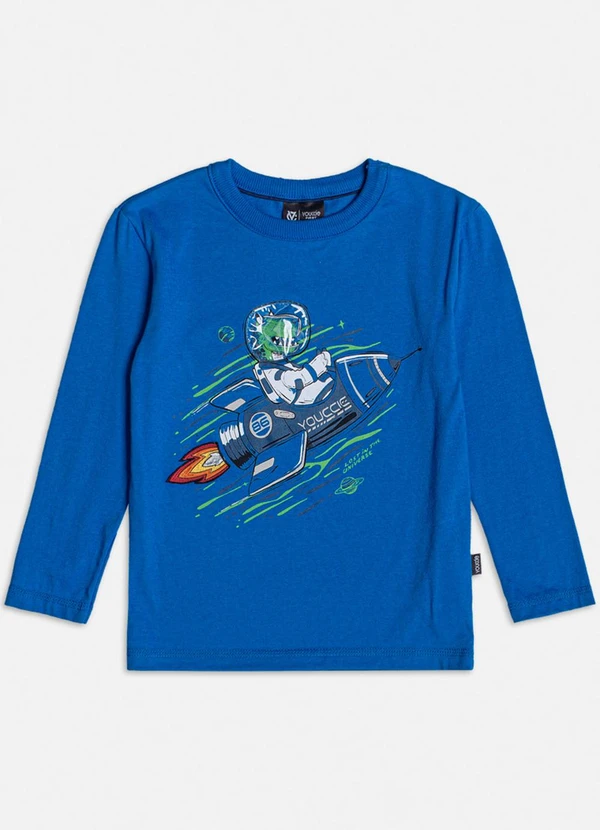 Youccie - Camiseta Azul Foguete Azul 4
