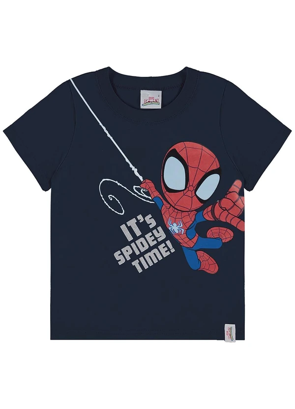 Malwee Kids - Camiseta Azul Marinho Spidey® Menino 2