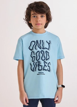 Youccie - Camiseta Azul Only Good Vibes Azul - YOUCCIE