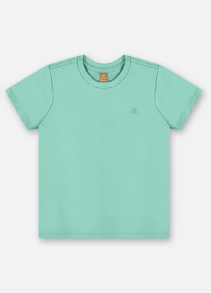 Up Baby - Camiseta Básica Algodão Infantil Verde - UP BABY