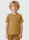 Carinhoso - Camiseta em Malha com Bordado Preto - variação: Amarelo Mostarda